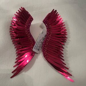 Mignonne Gavigan Metallic Hot Pink Madeline Earrings New With Tag